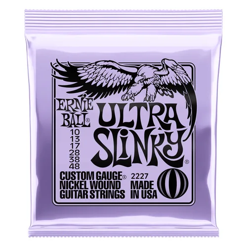 Ernie Ball Gitarrensaiten 2227 Ultra Slinky – Ultra 10 - 48 - Packungsgrösse: Satz - Zu Instrument: E-Gitarre - Saitenanzahl: 6-Saiter
