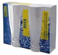 Eurotrail Outdoor-Bierglas mit Fuss 2-er Set - Produkttyp: Bierglas - Material: Polycarbonat (PC) - Biologisch abbaubar: Nein - Zertifikate: Keine Zertifizierung - Set: Ja - Zusammenklappbar: Nein