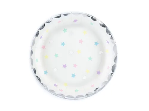 Partydeco Einwegteller Einhorn/Sterne 6 Stück - Produkttyp: Einwegteller - Materialtyp: Papier - Material: Papier - Detailfarbe: Mehrfarbig - Verpackungseinheit: 6 Stück