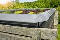 Windhager Schneckenzaun Ausseneck-Element - Zubehörtyp: Schneckenzaun - Detailfarbe: Silber