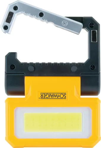 Schwaiger LED Arbeitsleuchte mit Taschenlampe 300Lm sch.gel