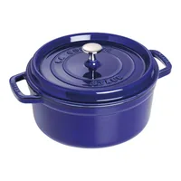 Staub La Cocotte 26cm rund dunkelblau, Gusseisen