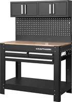 Kraftwerk Werkbank mit 3 Schubladen + 2 Oberschränke - Produkttyp: Werkbank