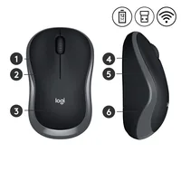 Logitech Mouse M185 Wireless Swift Grey INT Deutschland und Osteuropa Verpackung