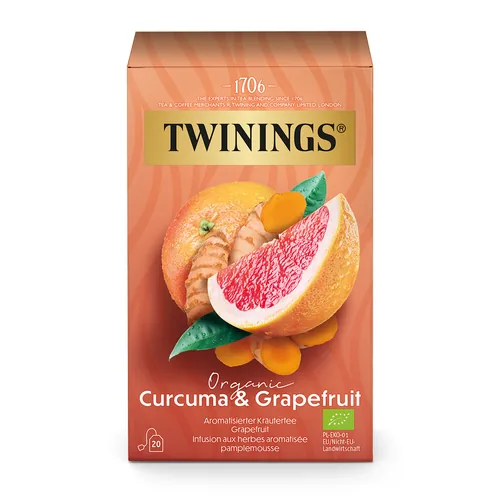 TWININGS Bio Kurkuma & Grapefruit 100017267 Beutel 2g, 20 Stk.