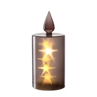 LEONARDO Kerze Silenzio LED, 24 cm, Grau - Betriebsart: Batteriebetrieb - Fernbedienung: Nein - Aussenanwendung: Optional - Anwendungszweck: Stehend - Timerfunktion: Nein - Set: Nein
