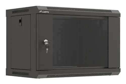 LANBERG 19"" 6U 540x350 Wandgehäuse Glastür FlatPack sw