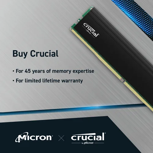 Crucial DDR4 - 64GB 3200 DIMM KIT 2x32GB (CP2K32G4DFRA32A)