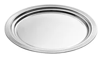 APS Servierplatte Classic 35 x 1.5 cm, Silber - Material: Metall - Stahl - Nachhaltigkeit: Nicht angegeben - Detailfarbe: Grau - Silber