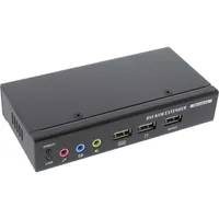 InLine DVI USB KVM Extender - Verlängerung über UTP - mit Audio - bis 50m