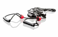 Gymstick 62064 exercise band Nylon, Polypropylene (PP), Thermoplastic Rubber (TPR) Black, Red