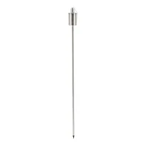 Esschert Design Ölfackel, L, 7.8 x 7.8 x 116 cm - Eigenschaften: Keine Eigenschaft - Höhe: 116 cm - Durchmesser: 7.8 cm - Verpackungseinheit: 1 Stück - Set: Nein - Detailfarbe: Grau