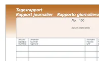 SIMPLEX Tages-Rapporte D/F/I A5 15554 Durchschreibepapier 50x2 Blatt