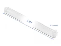 Delock Geflechtschlauch mit Klettverschluss 5 m x 19 mm Weiss - Detailfarbe: Weiss - Breite: 19 mm - Länge: 5 m - Produkttyp: Kabelschlauch - Ausstattung Kabelmanagement: Zuschneidbar - Wiederverwendbar - Verpackungseinheit: 1 Stück