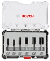 Bosch Professional Nutfräser Set 8 mm-Schaft, 6-teilig - Zubehörtyp: Fräser - Set: Ja