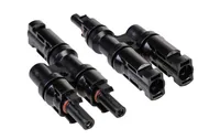 FURBER.power T-Verteiler FC4 1 auf 2, Set - Anschluss Seite B: FC4 Stecker (kompatibel mit MC4 - DL4 - TS4 - QC4) - Anschluss Seite A: FC4 Buchse (kompatibel mit MC4 - DL4 - TS4 - QC4)