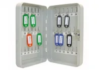WEDO Schlüsselschrank mit Schlüsselöffnung, 36 Schlüssel - Produkttyp: Schlüsselschrank - Widerstandsfähigkeit: Wassergeschützt - Schmutz - Detailfarbe: Grau