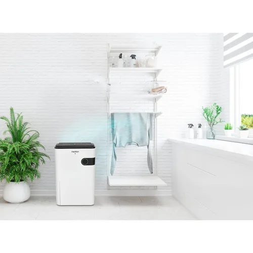 Medion Entfeuchter DH30S, 40 m² - Typ: Entfeuchter - Funktionen: Abschaltautomatik - Display - Timerfunktion - Touch Control - Wäschetrocknung - Detailfarbe: Schwarz - Weiss - Entfeuchtungsleistung /24h: 24 l - Hygrostat: Keine Angaben