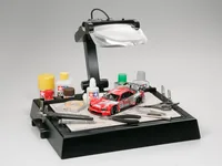 Tamiya Modellbau-Arbeitsstation mit Licht und Lupe - Werkzeugtyp: Arbeitsunterlage