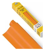 Poli-Tape Vinylfolie Permanent 30.5 x 183 cm, Orange matt - Geeignet für Drucker: Nein - Detailfarbe: Orange - Aussenanwendung: Ja - Selbstklebend: Ja - Aufbügelbar: Nein - Folientyp: Vinylfolie