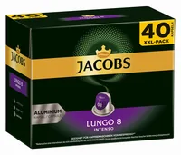 Jacobs Kaffeekapseln Lungo 8 Intenso 40 Stück - Entkoffeiniert: Nein - Produktionsland: Frankreich - Packungsgrösse: 40 Stück - Geschmacksrichtung: Keine - Getränkeart: Lungo - Kaffeeart: Nespresso Kapseln