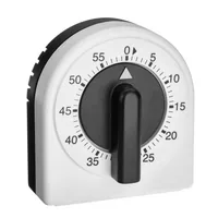 TFA Dostmann Küchentimer FE-TFA Weiss - Materialtyp: Kunststoff - Funktionen: Alarm - Countdowntimer - Material: Kunststoff - Detailfarbe: Schwarz - Displaytyp: Kein Display
