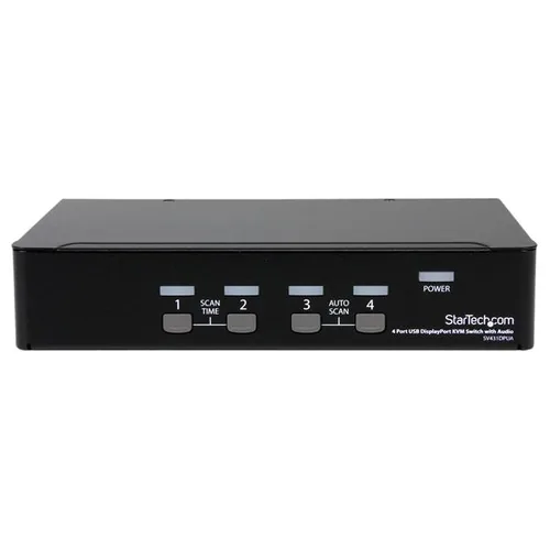 StarTech.com 4 Port DisplayPort USB KVM Switch mit Audio