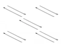 Delock Edelstahlkabelbinder L 150 x B 7,9 mm 10 Stück