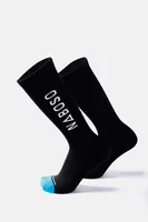NABOSO Recovery Socks High Knee L - Produktkategorie: Sonstiges - Nachhaltigkeit: Nicht angegeben - Sportart: Alle Sportarten - Lifestyle - Therapie - Farbe: Blau - Schwarz - Grösse: L