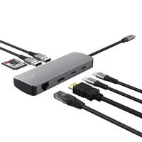 Trust 25672 interface hub USB Type-C Grey