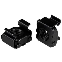 StarTech.com 50-Pack M5 Square Hole Cage Nuts and Installation Tool for 19" or 10" Server Racks, Cabinets and Enclosures, Black - TAA