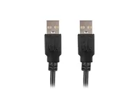 Lanberg CA-USBA-20CU-0010-BK USB cable 1m 2.0 USB A Black