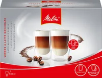Melitta Latte Macchiato Becher 300 ml, 2 Stück, Transparent - Material: Borosilikatglas - Tassen Typ: Latte Macchiato Becher - Ausstattung: Keine weitere Ausstattung - Detailfarbe: Transparent - Volumen: 300 ml