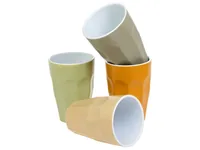 FURBER Kaffeetasse 330 ml, 2 Stück, Mehrfarbig - Material: Porzellan - Tassen Typ: Kaffeetasse - Ausstattung: Keine weitere Ausstattung - Detailfarbe: Orange - Beige - Grün - Verpackungseinheit: 2 Stück - Volumen: 330 ml