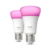 Philips Hue LED Lampe E27 2er Set 810lm White & Color Amb.