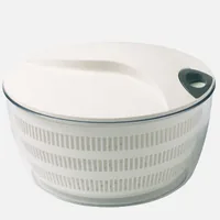 Moha Salatschleuder Turby 24 cm, Transparent/Weiss - Material: Kunststoff - Detailfarbe: Transparent - Weiss - Spülmaschinenfest: Ja - Durchmesser: 24 cm - Systemart: Drehsystem