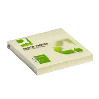 CONNECT Notizzettel Quick Notes 7.6 x 7.6 cm Recycling, 120 Blatt - Breite: 7.6 cm - Detailfarbe: Gelb - Länge: 7.6 cm - Selbstklebend: Ja