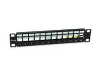 Equip 10 Patchpanel 12xKeystones FTP 1U RAL9005