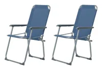 KOOR Campingstuhl Comodo Blu, 2 Stück - Tiefe: 54 cm - Zielgruppe: Erwachsene - Breite: 60 cm - Breite (Packmass): 65 cm - Tiefe (Packmass): 54 cm - Höhe (Packmass): 9 cm