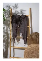 Foutastic Strandtuch Otantik Black - Schnelltrocknend: Ja - Nachhaltigkeit: Nicht angegeben - Sportart: Wassersport - Farbe: Schwarz - Breite: 90 cm - Länge: 175 cm