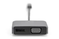 Digitus USB Type-C™ 4K 2-in-1 DisplayPort + VGA Graphics Adapter