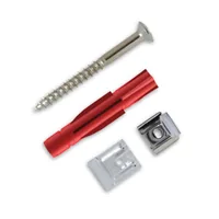 Tox-Dübel Spiegelbefestigung  Look mit Tri 6x36 mm + Schraube 4 Stück - Bohrdurchmesser: 6 mm - Länge: 36 mm - Verpackungseinheit: 4 Stück - Für Material: Beton - Stein - Set: Nein