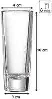 Ritzenhoff & Breker Schnapsglas Skol 65 ml, 6 Stück - Material: Glas - Glas Typ: Schnapsglas - Höhe: 10 cm - Volumen: 65 ml - Detailfarbe: Transparent