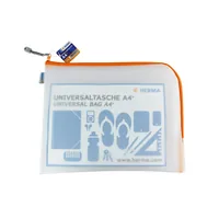 HERMA 20018 pencil case Hard pencil case EVA (Ethylene Vinyl Acetate) Orange, Transparent