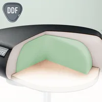 Leitz 65780095 sedia a sella Seduta imbottita Nero Schiuma Rotelle Metallo