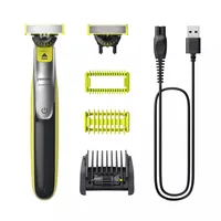 Philips QP2834/23 rasoir pour homme Rasoir à grille Tondeuse Charbon de bois, Citron vert