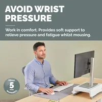 Fellowes Breyta poggiapolso Silicone Grigio