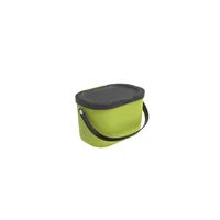 Rotho Komposteimer Albula 3.2 l,  Lime Grün - Fassungsvermögen: 3.2 l - Höhe: 15 cm - Anzahl Behälter: 1 - Detailfarbe: Hellgrün - Form: Eckig - Material: Recycling Kunststoff - Polypropylen (PP)