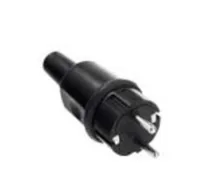 BACHMANN Vollgummistecker schwarz Typ442