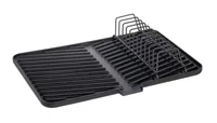 Wenko Abtropfgestell Ariana Schwarz - Tiefe: 43 cm - Breite: 31 cm - Detailfarbe: Schwarz - Geschirrhalterung: Tellerhalterung - Höhe: 8 cm - Produkttyp: Abtropfmatte